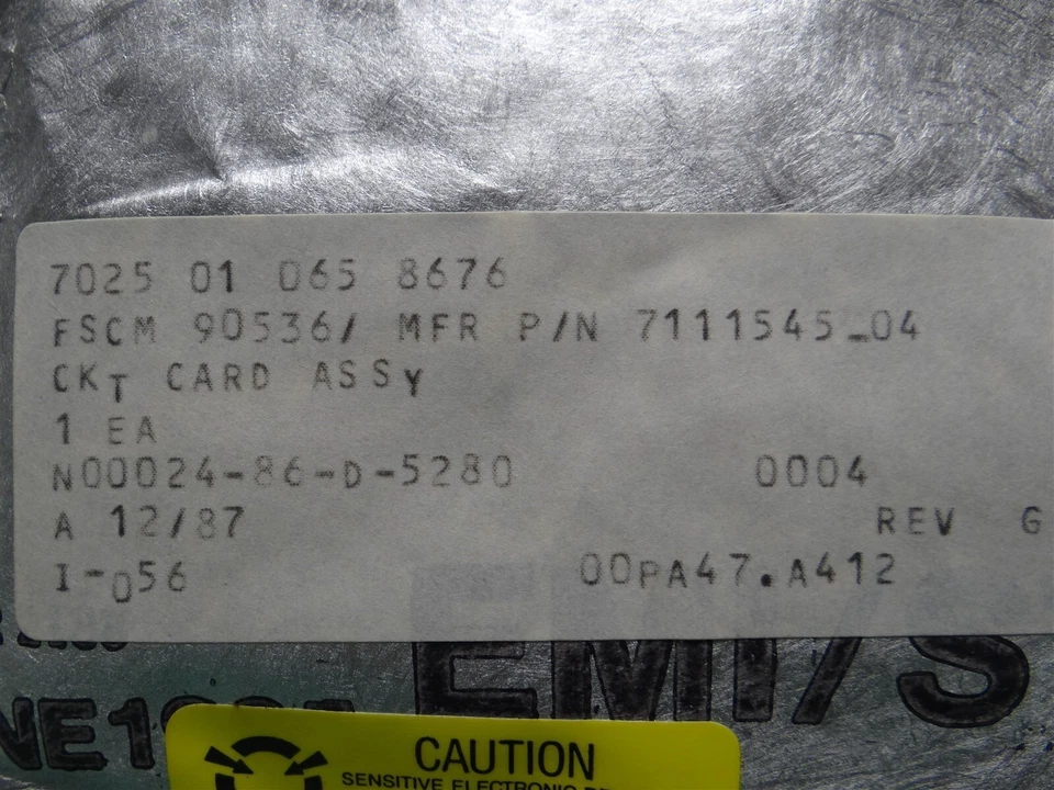 电路卡组件 PN:7111545-04,NSN:5998-01-065-8676 — 第 2/4 张图片