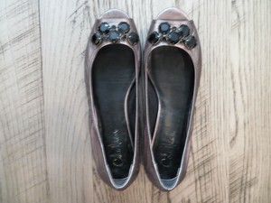 cole haan open toe flats