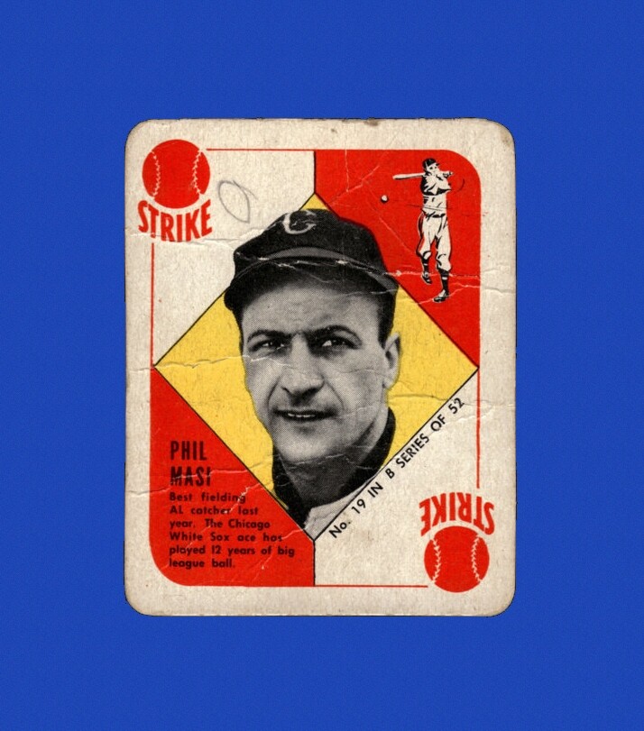 1951 Topps Blue Backs Set-Break # 19 Phil Masi LOW GRADE (filler) *GMCARDS*