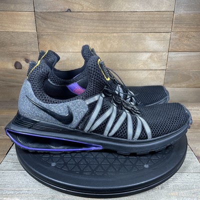 NIKE Shox Gravity Shoes Torch Reax Black Purple AR1999-005 Mens