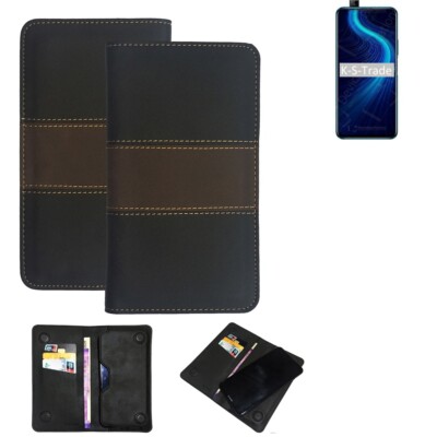 Wallet Case für Huawei Honor X10 Pro Schutz Hülle + Handy Tasche Braun Booklet