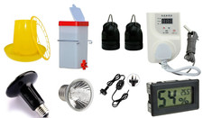 Kit for automatic Brooder  for Poultry, Thermostat+Chords+thermometer bulb+lamp