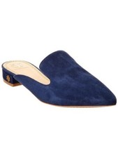 Tory Burch Women's Carlotta Sport Suede Slide Mule Perfect Navy 49996 430