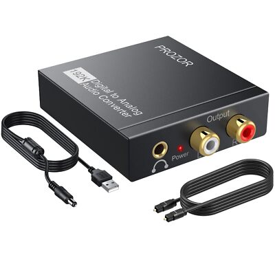 Convertidor de Audio Digital a Analógico para TV, DAC Digital SPDIF