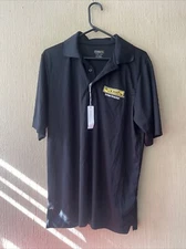 JB Hunt Intermodal Logo Black employee Polo Shirt Mens Large NWT company