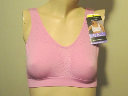 NWT BRA BALI X98J Crop Top Pull-over Bralette Microfiber Wirefree Color/Size Cho - Picture 4 of 15