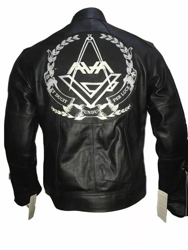 Tom Delonge Angels and Airwaves Love AVA Vintage Herren Lederjacke - Bild 2 von 4