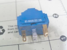One EAO 61 Series,  # 61-8420.22/25 CONTACT BLOCK DPST-NO 5A 250V