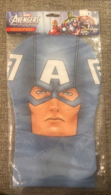 NEW Captain America Mask Partysuit Mask Marvel Avengers 14+ One Size Costume