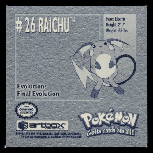 Pokemon Sticker Serie 1 Artbox Nintendo - Wähle deinen Sticker - Pack Frisch Neu - Bild 55 von 303