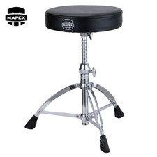 Mapex T660 Round Top Adjustable Drum Throne Double Braced With Threaded Rod