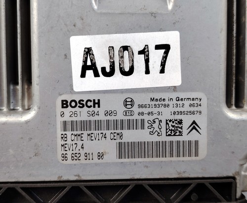 CITROEN PEUGEOT 1.6 5FW ENGINE CONTROL MODULE UNIT ECM ECU 9665291180 0261S04009 - Picture 3 of 19