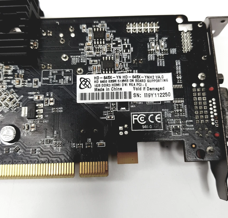XFX AMD Radeon HD6450 625M 512MB DDR3 PCI-E Video Card HD-645X-YN VPEACEDAR2PS4 - Image 4 of 4
