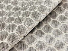 GP & J Baker Geometric Cut Velvet Fabric- Swanbourne / Dove 1.60 yds BF10879-910