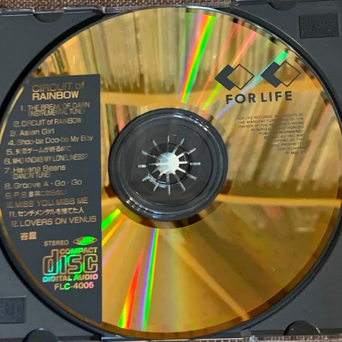 ANRI Circuit Of Rainbow JAPAN 24k GOLD CD FLC-4005 BOOKLET