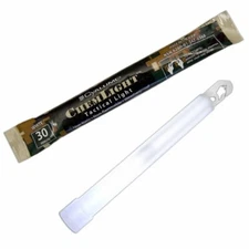 Lot 10 Cyalume White 6" High Intensity Light Sticks Prepper EMP SURVIVAL EX 2024