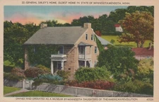 General Sibley's Home Oldest Home In Minnesota Mendota Linen Vintage Postcard