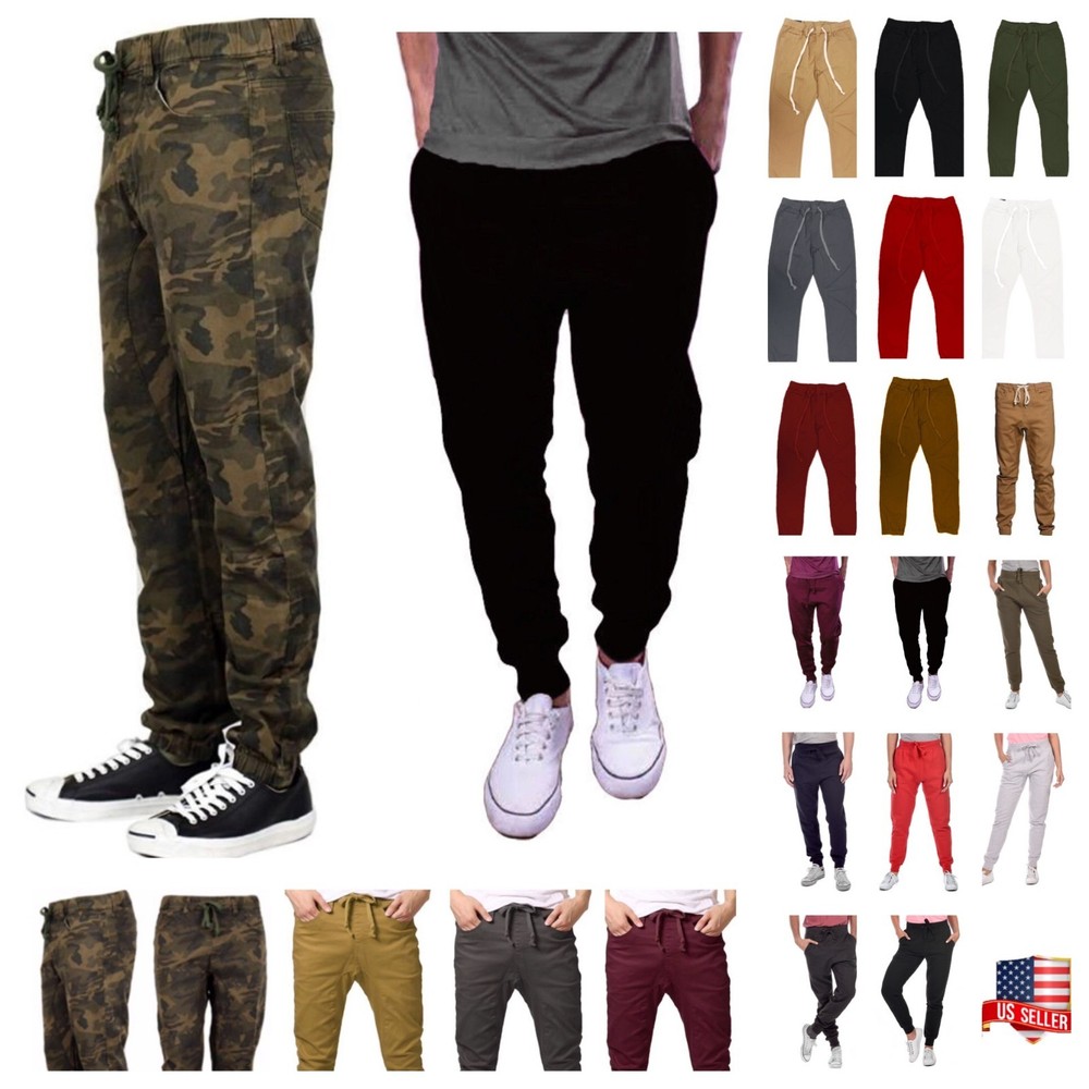 Men's Camo Slim Fit Joggers - Soft Casual Travel & Everyday Sweatpants