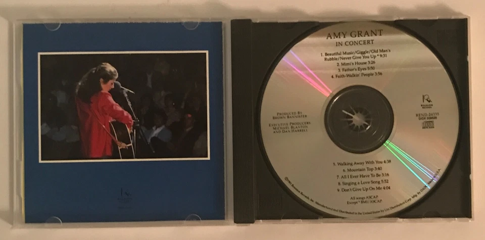 Amy Grant In Concert CD Reunion 1981 Country Rock Live Foto 3 de 3