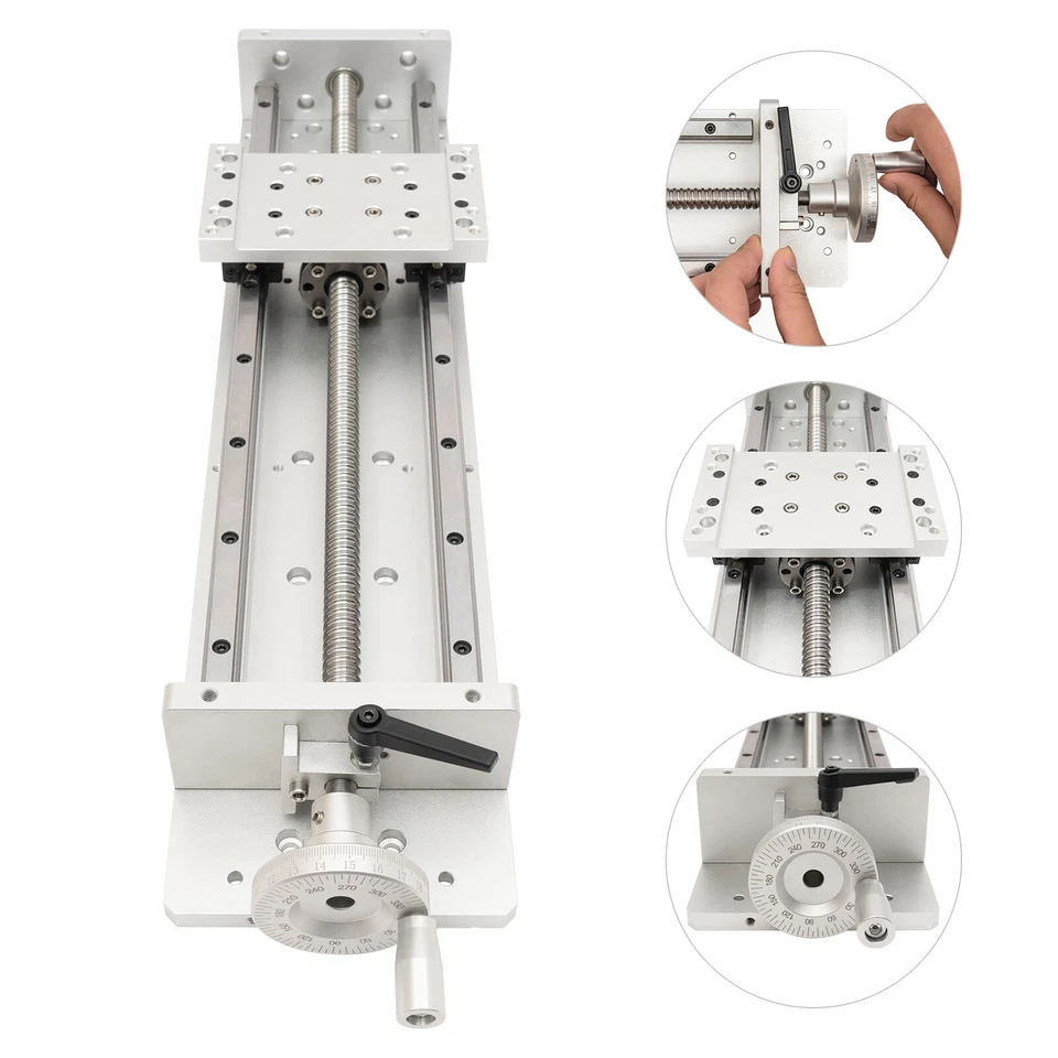 Mesa de escenario deslizante cruzada de riel lineal industrial SFU1605 eje XYZ lineal con bloqueo Foto 2 de 4