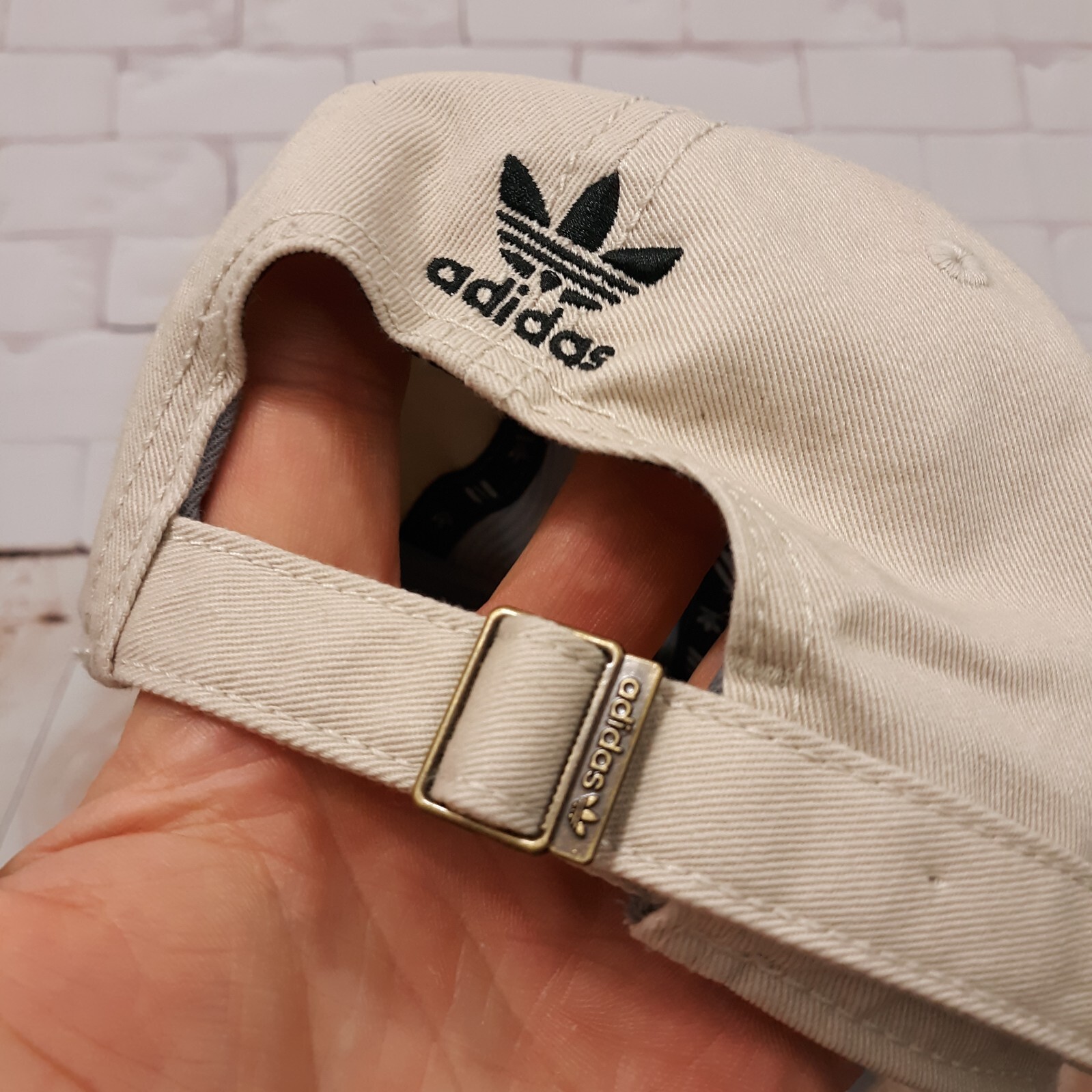Adidas Baseball Hat Cap Adjustable Strapback Beig… - image 3