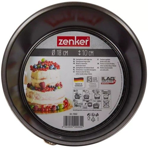 2er Zenker Springform Ø20 und 18cm Set-Geeignet für Kuchen,Quiches,Leckereie-NEU - Bild 5 von 5