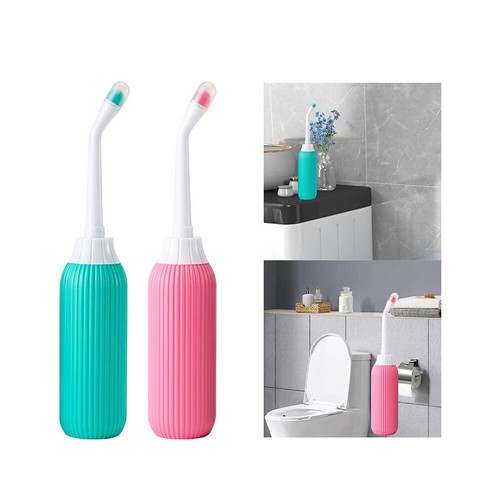 2X Po Dusche 500ml Wasserdichter WC Sprüher Mobiles Reise Bidet Popodusch Reise - Bild 14 von 24