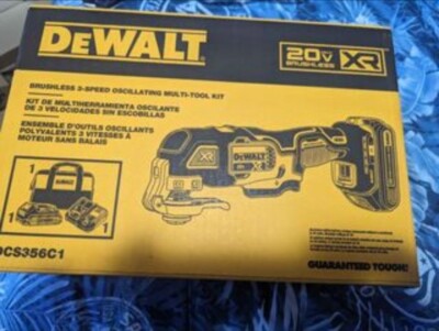 DeWalt DCS356C1 Brushless 3 Speed Oscillating Multi Tool Kit Batt Charge Bag NEW