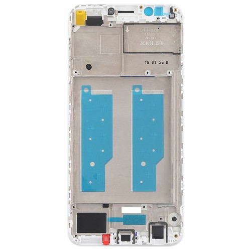 Gehäuse Rahmen Mittelrahmen Deckel für Huawei Y7 2018 Weiß Reparatur Ersatz Neu - Zdjęcie 3 z 6