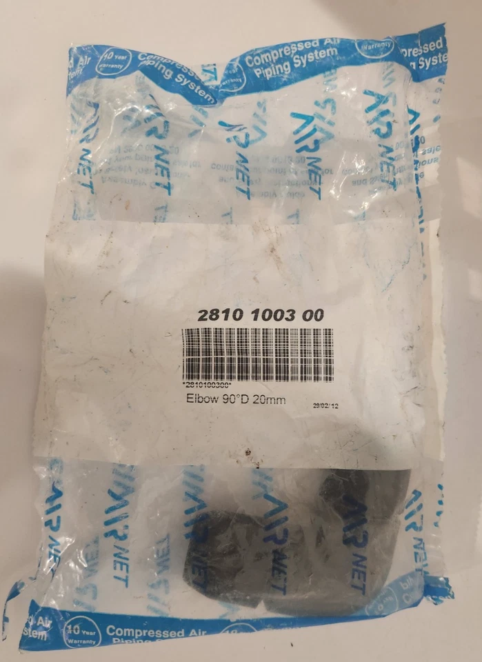 AIRNET 2810100300 PF Series 90 Degree Elbow  3/4" 20MM Air Comp Fitting - Image 3 of 4