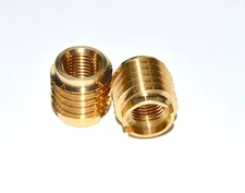 E-Z Lok Threaded Insert, Brass, Knife Thread, M4 Internal Threads Pkg of 10