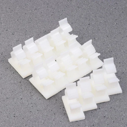  20 Pcs Kabelmanagement-Clip Kabelclips Selbstklebend Verstellbare Kabelklemme