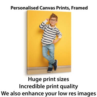 LEINWANDDRUCK IHR FOTO PERSONALISIERT GERAHMT RIESIG A0 A1 A2 A3 INDIVIDUELLES BILD DRUCKE