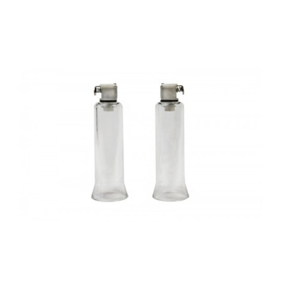 Vacuum Acrylic Nipple Pump Enlarger Enlargement Cylinders Pair Set