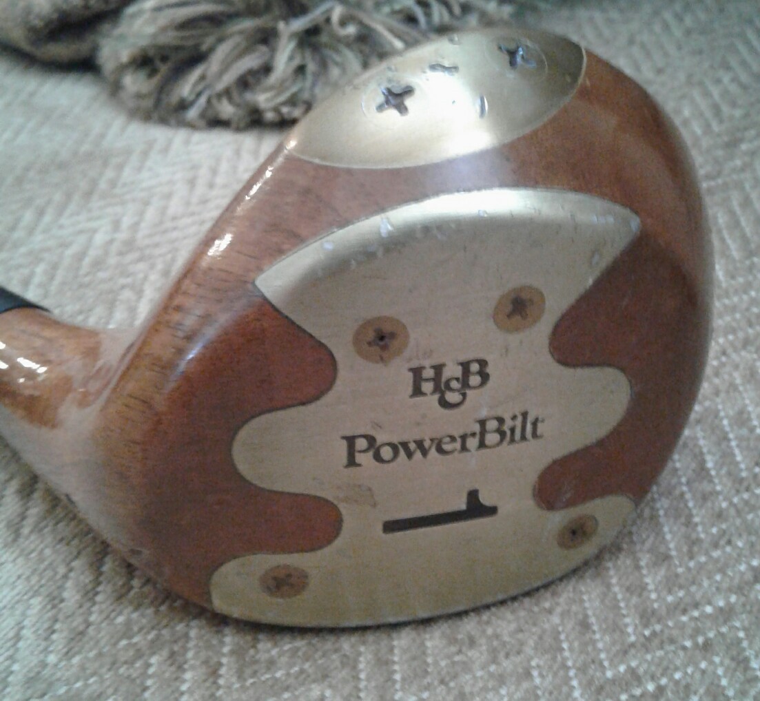 Persimmon PowerBilt H&B Citation Golf Clubs 1 & 3 Woods eBay