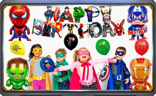 Avengers Birthday Party Supplies Kids Tableware Set Decorations Balloon Serves10 - Picture 8 of 10