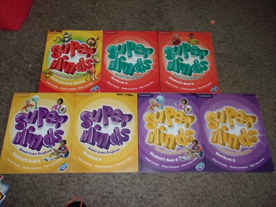 SUPER MINDS American English Cambridge Starter Level 4 5 6 Student+ Workbook SET