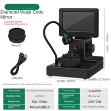 Diamond Girdle Code HD Diamond Ring Magnifier Instrument Microscope Tool