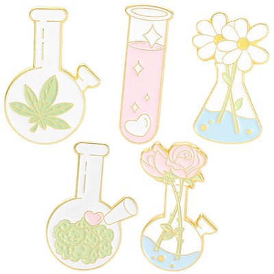  5 Pcs Kolbennadel Brosche Becher Revers Karikatur Fallout-Pin Flasche