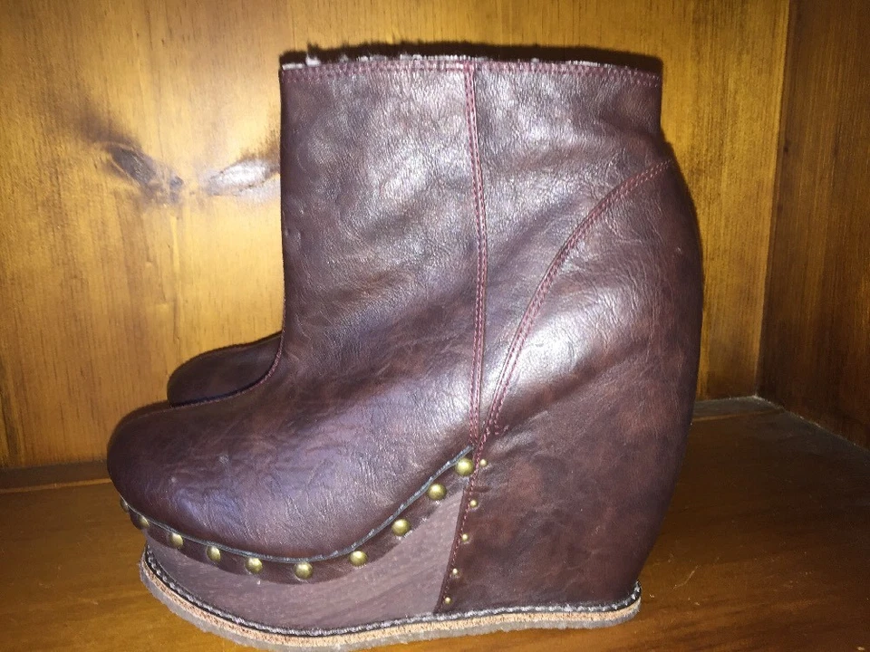 ELECCIÓN IRREGULAR Sugar N Candy Botines Cuñas Botas Tacones Altos Mujer Talla 8.5 👠b1 Foto 2 de 4
