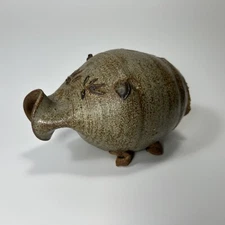 Southern Folk Art Pig Face Jug Piggy Bank- Catawba Valley Inspired By JB? F2