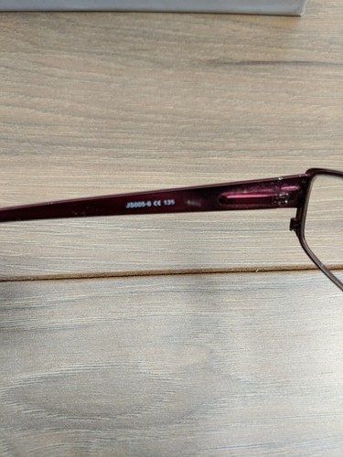 Jill Stuart Eyeglass Frame JS005-6 Red Plum Frame 50-17-135mm SH16 - Picture 6 of 7