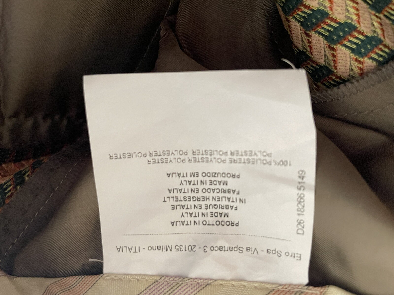 Etro ZigZag Multi Colored Flat Front Trouser size… - image 7