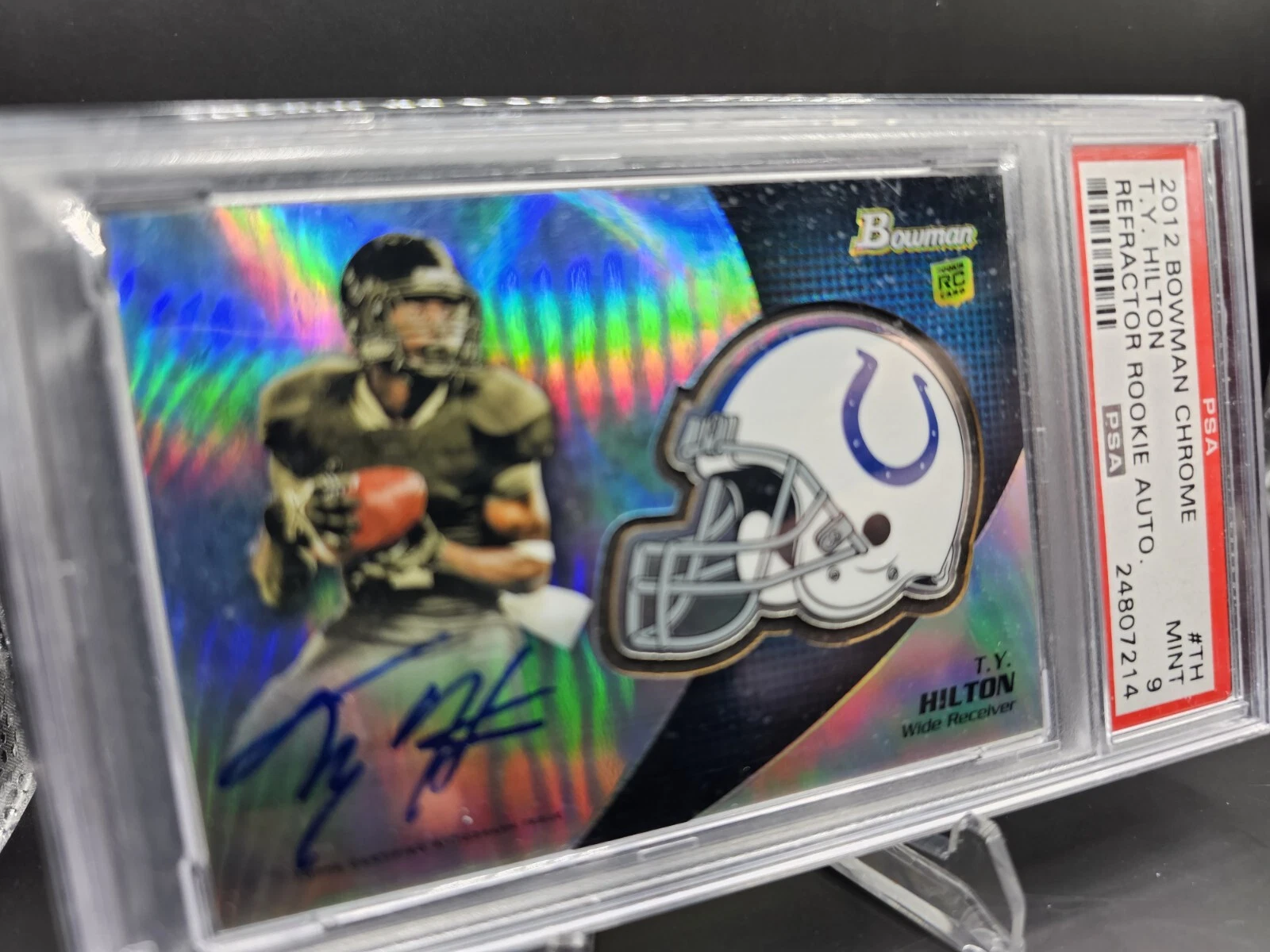 TY Hilton Bowman Chrome Refractor Rookie Autograph #TH Base
