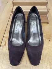 Vintage Caressa Brown Suede Pumps Size 9M Made in Spain