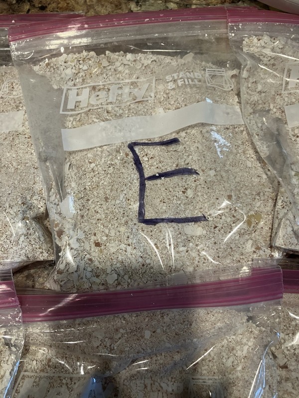 1 Pound Total Weight Crushed Egg Shells 70/30 Browns And White “E”