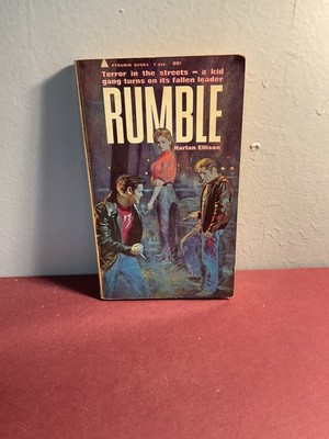 Vintage Rumble Harlan Ellison Paperback Book 1958 Pyramid Books F-866 Gangs