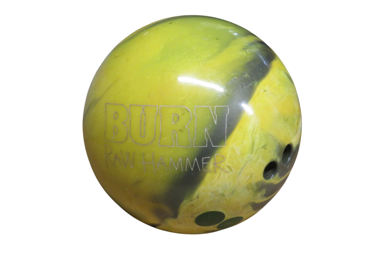Hammer Burn Raw Hammer Yellow Swirl Bowling Ball 14 lbs 13 oz | eBay