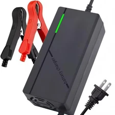 24V Lithium Battery Charger 29.2V 5A LifePO4 Trickle Maintainer Fan Cooling Safe