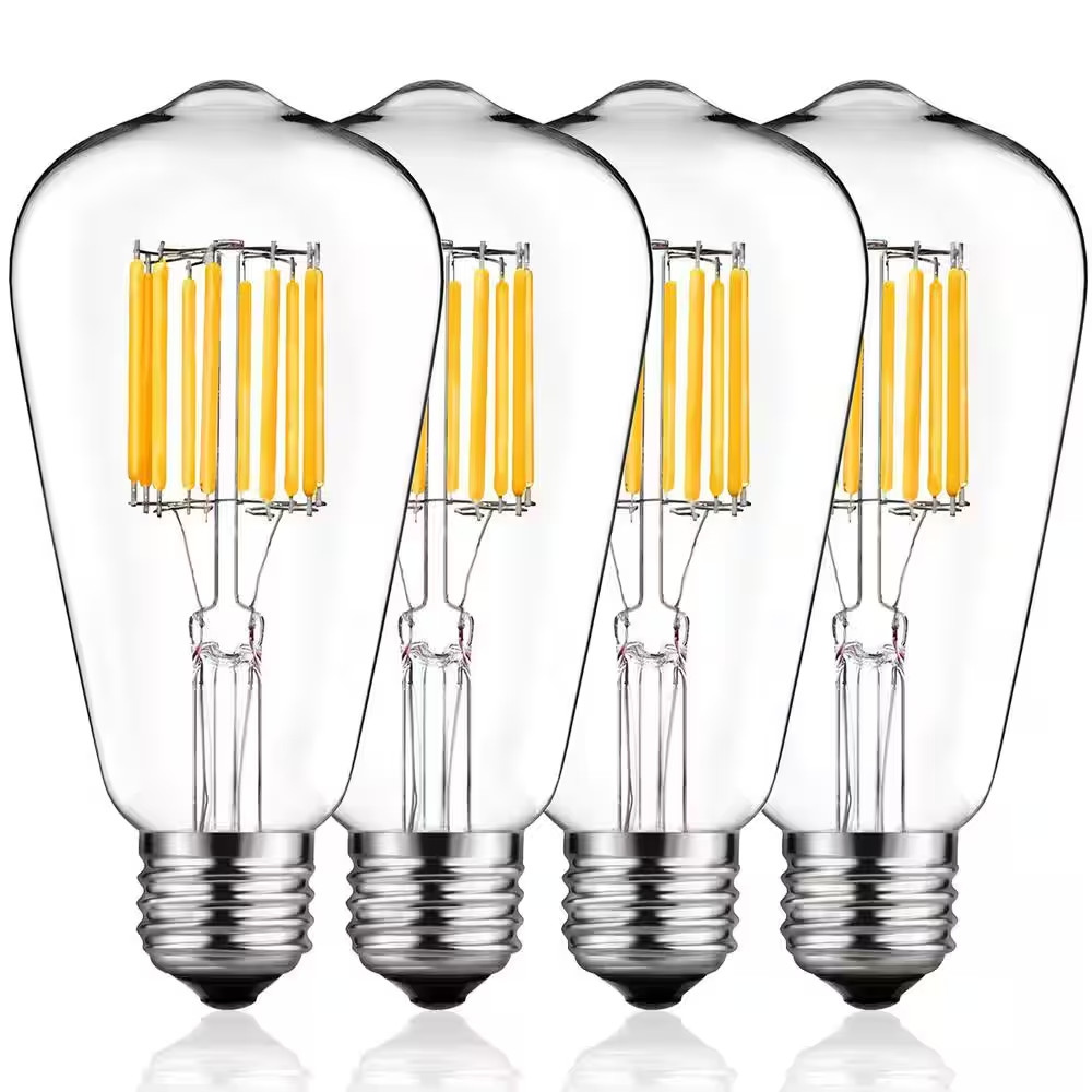 100-Watt Equivalent ST64 Edison LED Light Bulb in Warm White